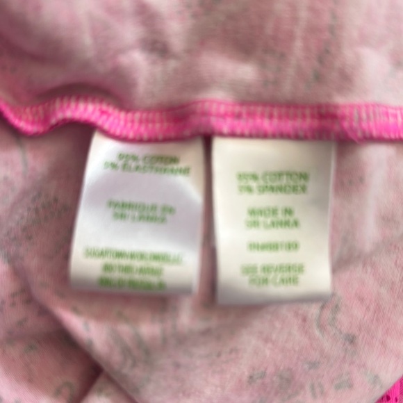 Lilly Pulitzer Pink Pajama Set with Festive Swirl Design - Picture 8 of 8